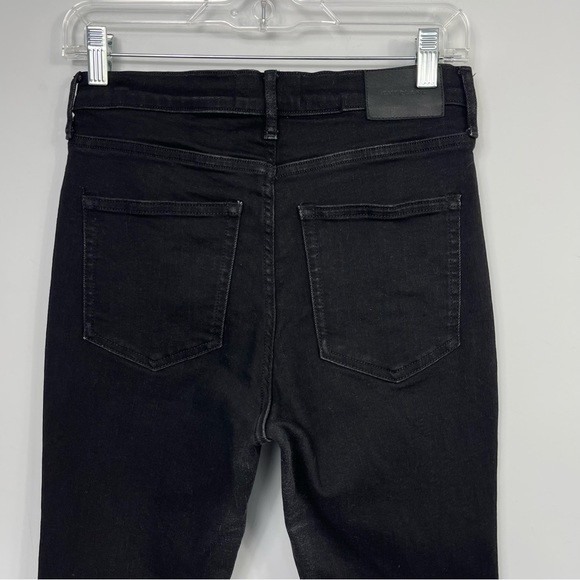 Everlane The Authentic Stretch High Rise Skinny Ankle Jeans Black Size 29 - Picture 8 of 15